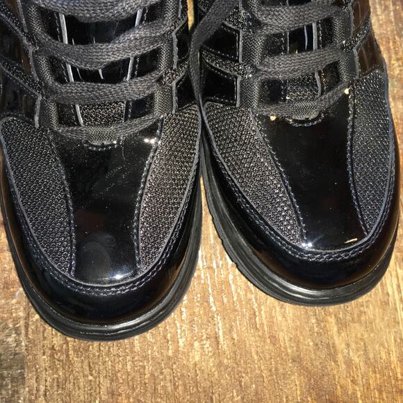 Sano by Mephisto Escape Black Patent Lace Up Sneaker Walking Shoe Womens 7.5 - Picture 12 of 12